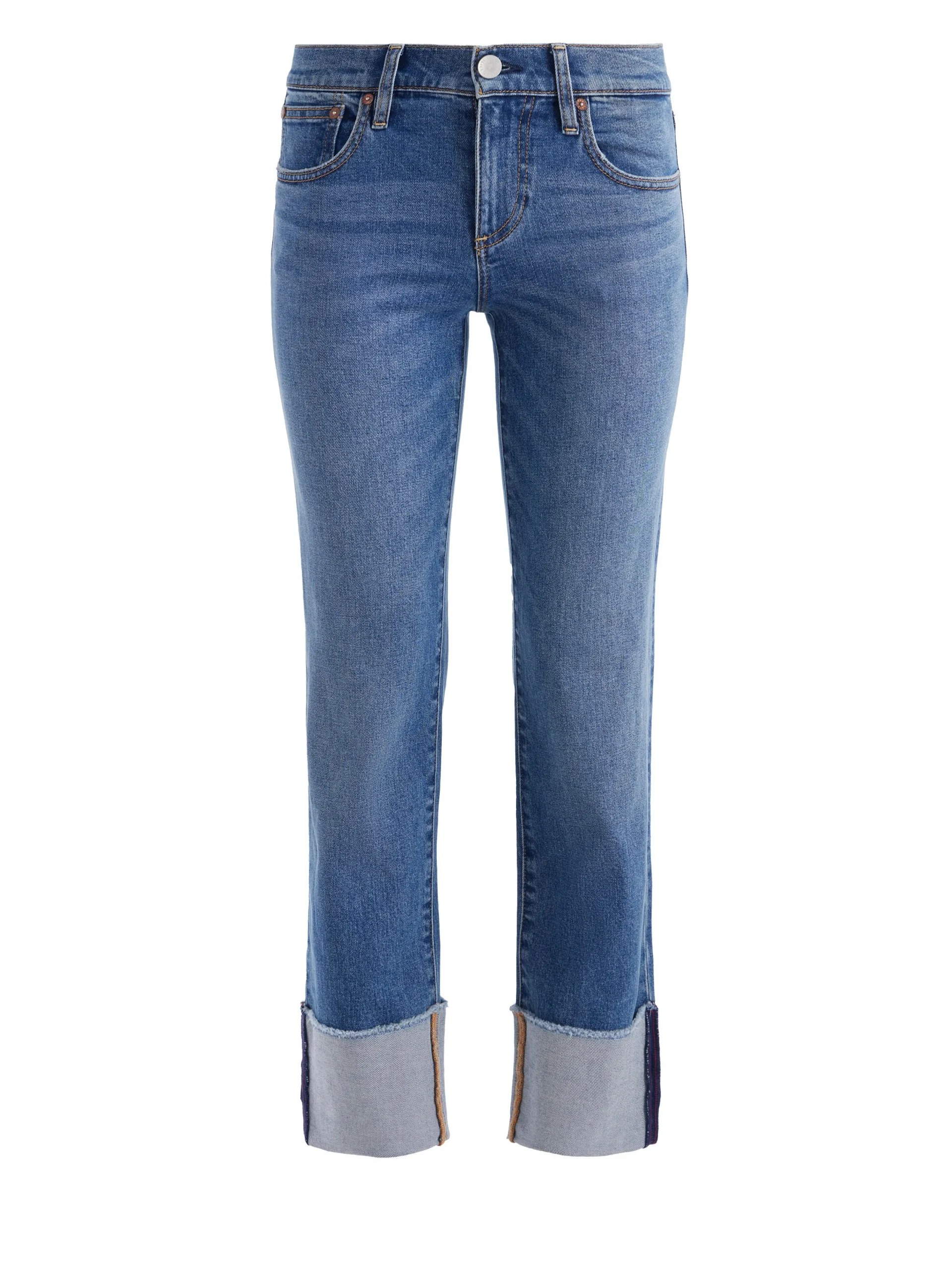 Alice and Olivia JEAN SHOP|VALENTINE'S DAY EDIT*ABILENE LOW RISE CUFFED JEAN