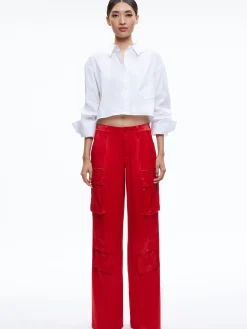 Alice and Olivia MATCHING SETS*ADARA BUSTIER TOP + JOETTE LOW RISE CARGO PANT