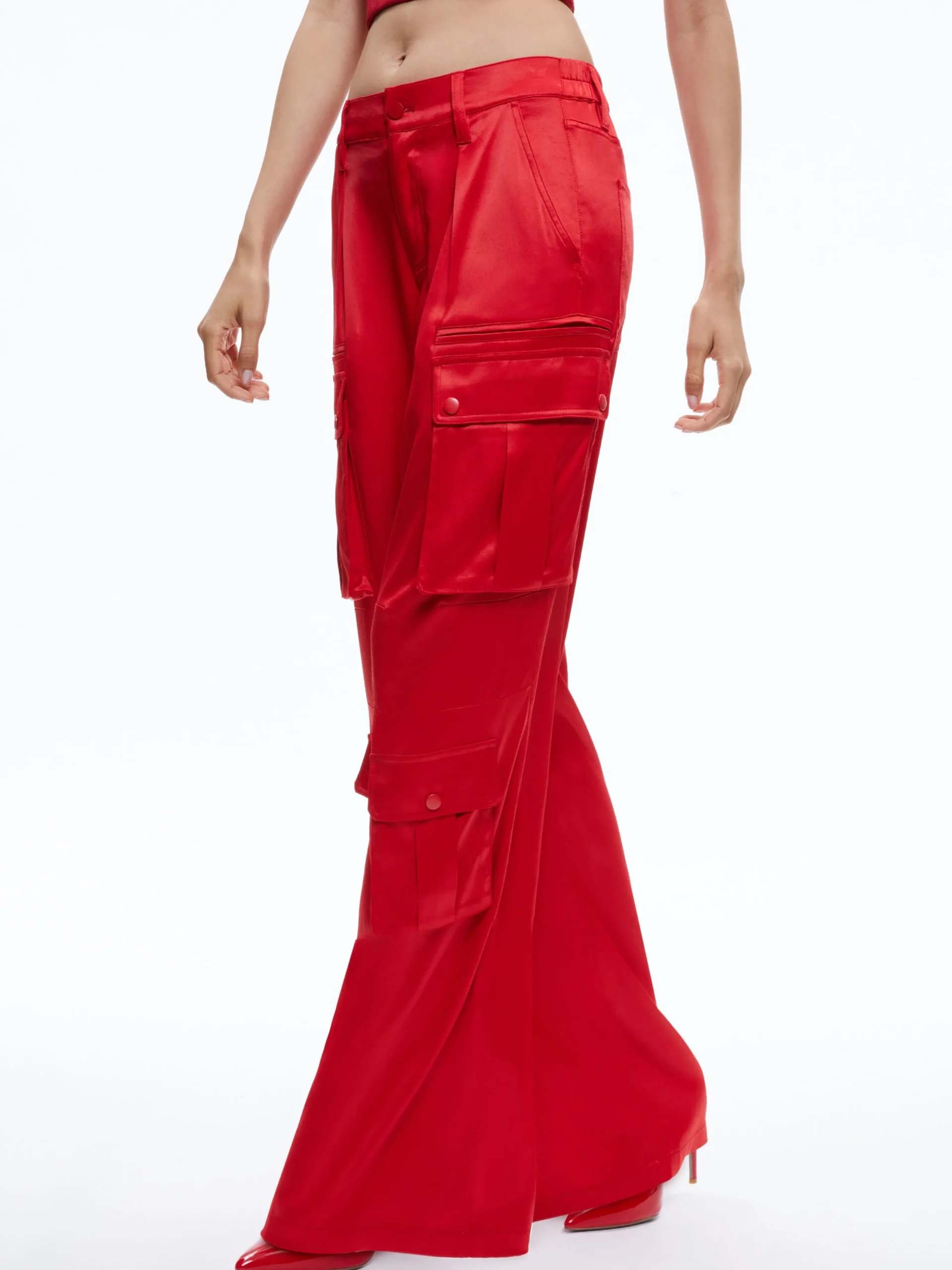Alice and Olivia MATCHING SETS*ADARA BUSTIER TOP + JOETTE LOW RISE CARGO PANT