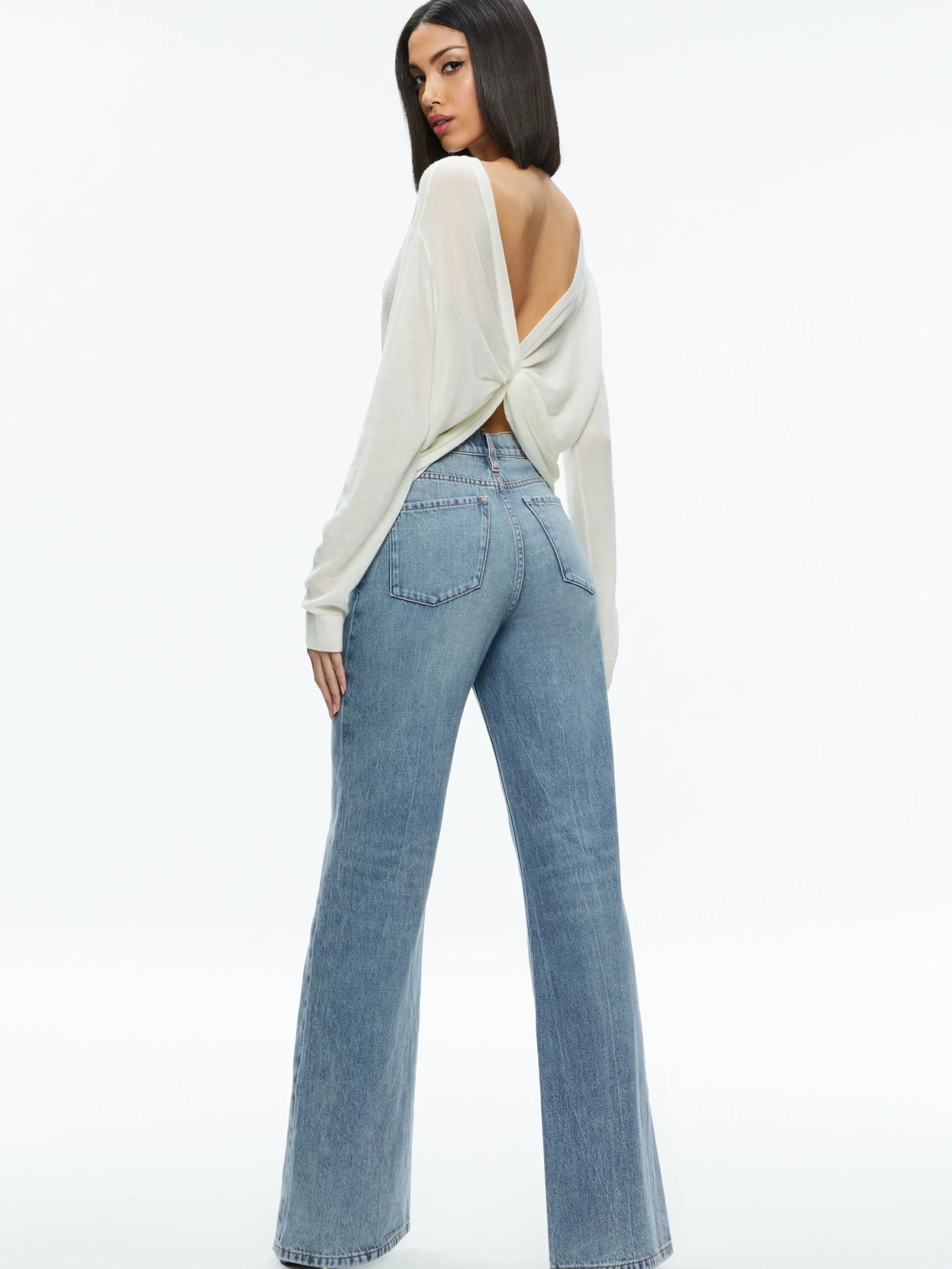 Alice and Olivia ESSENTIALS|SWEATERS*AKERS REVERSIBLE PULLOVER