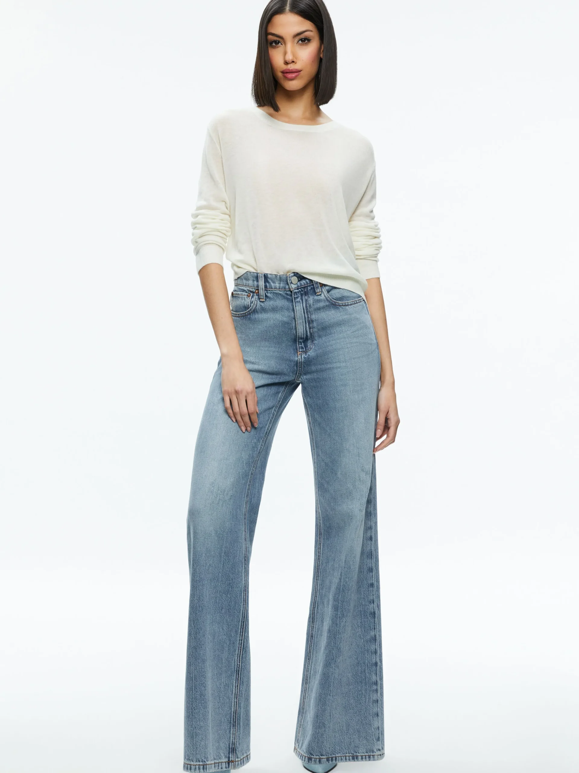 Alice and Olivia ESSENTIALS|SWEATERS*AKERS REVERSIBLE PULLOVER
