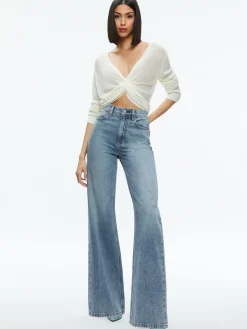 Alice and Olivia ESSENTIALS|SWEATERS*AKERS REVERSIBLE PULLOVER