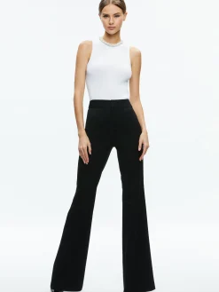 Alice and Olivia TOPS*AMITY EMBELLISHED NECK CROPPED TANK