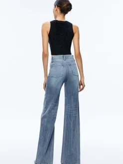 Alice and Olivia SWEATERS|TOPS*AMITY SLEEVELESS CROPPED TANK