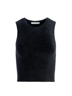 Alice and Olivia SWEATERS|TOPS*AMITY SLEEVELESS CROPPED TANK
