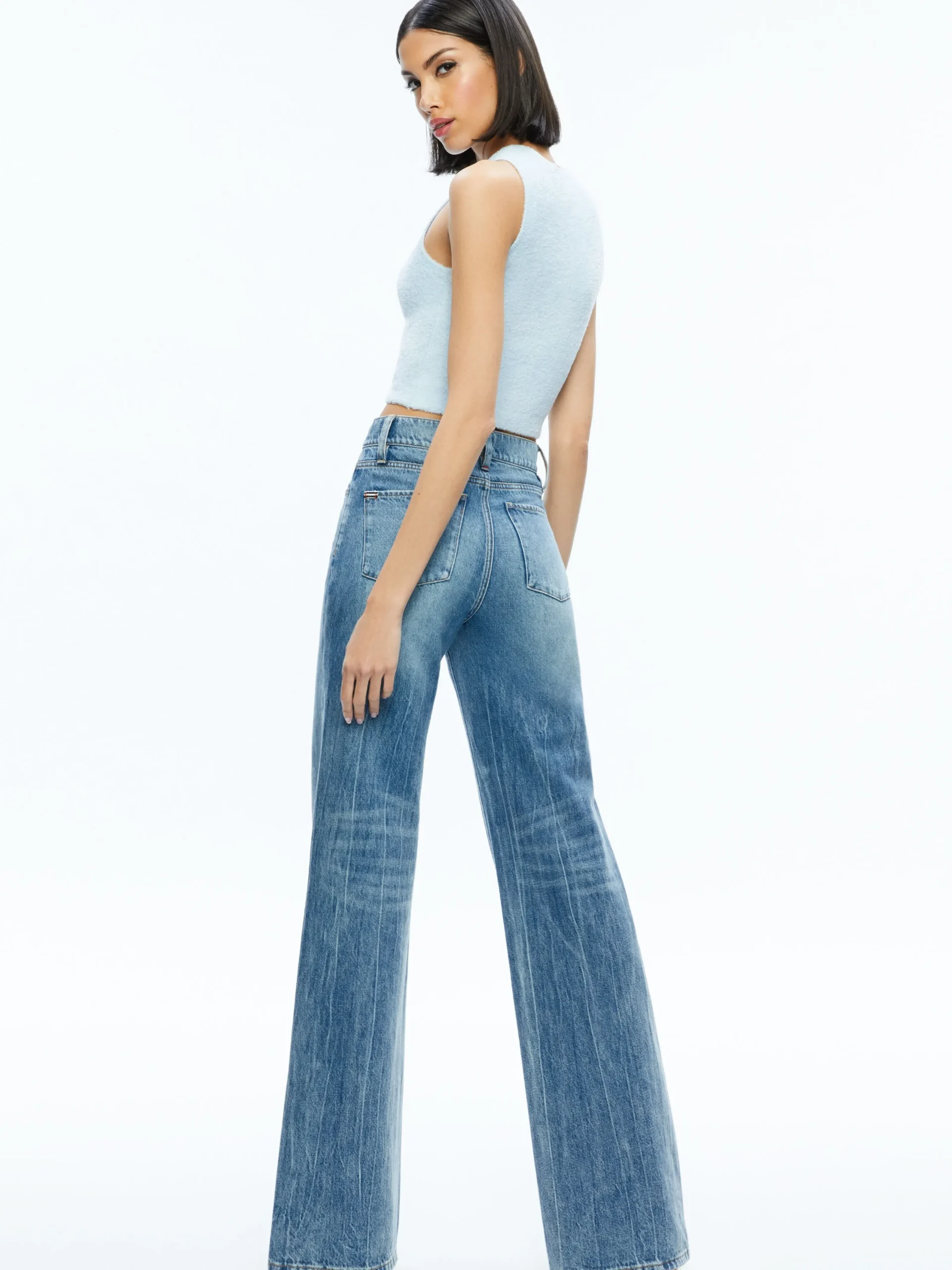 Alice and Olivia SWEATERS*AMITY SLEEVELESS CROPPED TANK