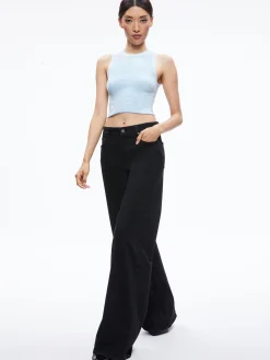Alice and Olivia SWEATERS*AMITY SLEEVELESS CROPPED TANK