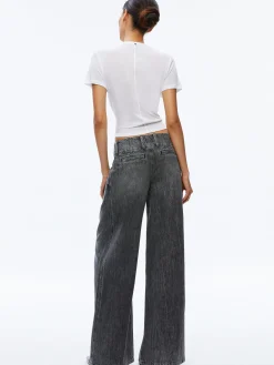 Alice and Olivia JEAN SHOP|JEANS*ANDERS LOW RISE PLEATED JEAN