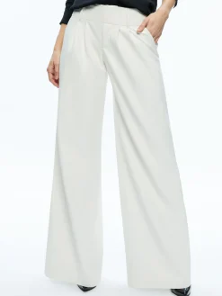 Alice and Olivia VEGAN LEATHER|ESSENTIALS*ANDERS VEGAN LEATHER LOW RISE PANT