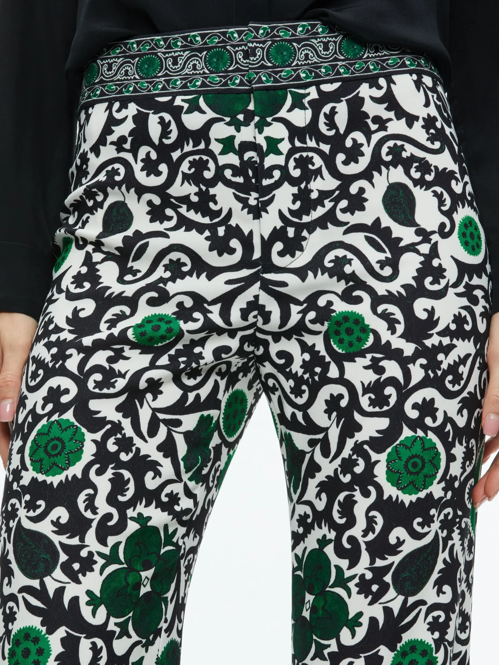 Alice and Olivia THE WORKWEAR EDIT|PANTS*ANDREW HIGH WAISTED BOOTCUT SLIM PANT