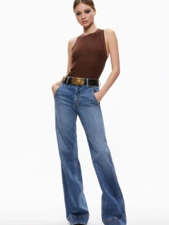Alice and Olivia ESSENTIALS|TOPS*ANGELINA CREWNECK TANK