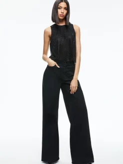 Alice and Olivia TOPS*ANGELINA CRYSTAL EMBELLISHED TANK