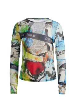 Alice and Olivia TOPS*A+O X BASQUIAT DELAINA TOP