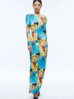 Alice and Olivia STACEY'S FAVORITES|GUEST OF*A+O X BASQUIAT DELORA MAXI DRESS