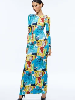 Alice and Olivia STACEY'S FAVORITES|GUEST OF*A+O X BASQUIAT DELORA MAXI DRESS