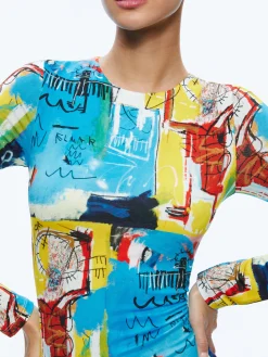 Alice and Olivia GUEST OF|MINI*A+O X BASQUIAT DELORA MINI DRESS
