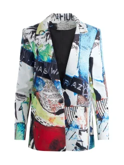 Alice and Olivia JACKETS + COATS*A+O X BASQUIAT DENNY BLAZER
