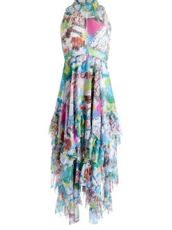 Alice and Olivia GUEST OF|MAXI*A+O X BASQUIAT EVELYN MAXI DRESS