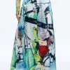 Alice and Olivia STACEY'S FAVORITES|SKIRTS*A+O X BASQUIAT TINA EMBELLISHED MAXI SKIRT