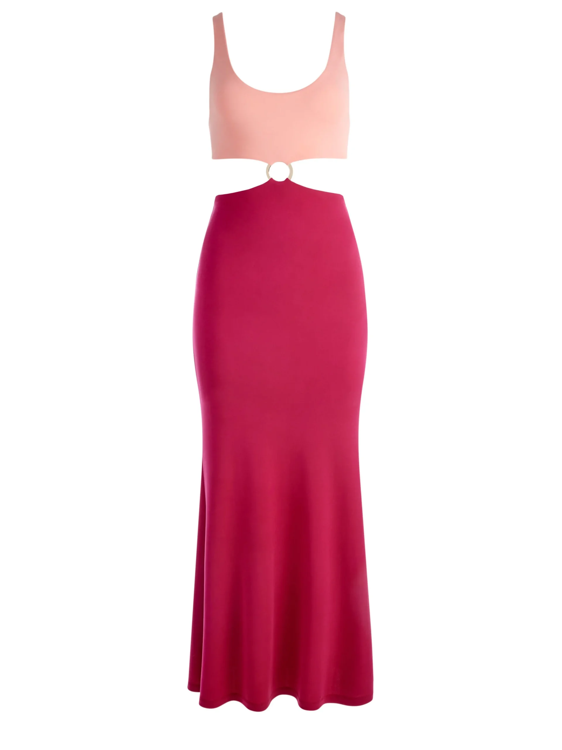 Alice and Olivia MAXI|DRESSES*ARIZONA CUTOUT O-RING MAXI DRESS