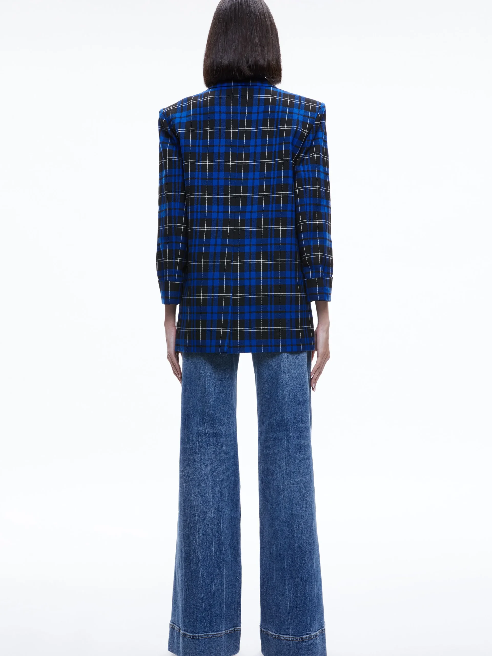 Alice and Olivia MATCHING SETS*ASHLEY OVERSIZED BLAZER + MAEVE MIDI SLIP SKIRT