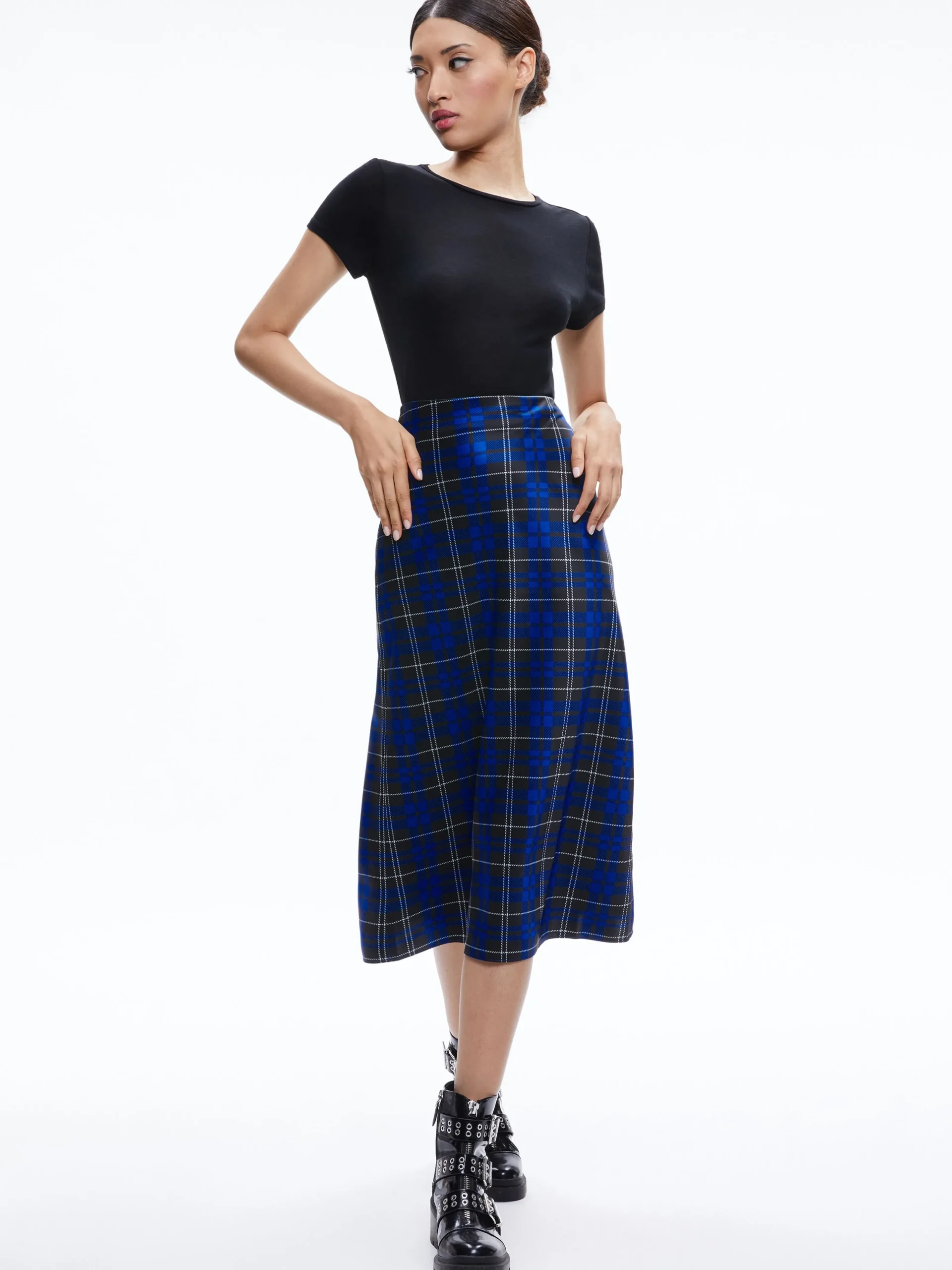 Alice and Olivia MATCHING SETS*ASHLEY OVERSIZED BLAZER + MAEVE MIDI SLIP SKIRT