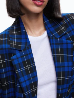 Alice and Olivia MATCHING SETS*ASHLEY OVERSIZED BLAZER + MAEVE MIDI SLIP SKIRT
