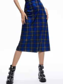 Alice and Olivia MATCHING SETS*ASHLEY OVERSIZED BLAZER + MAEVE MIDI SLIP SKIRT