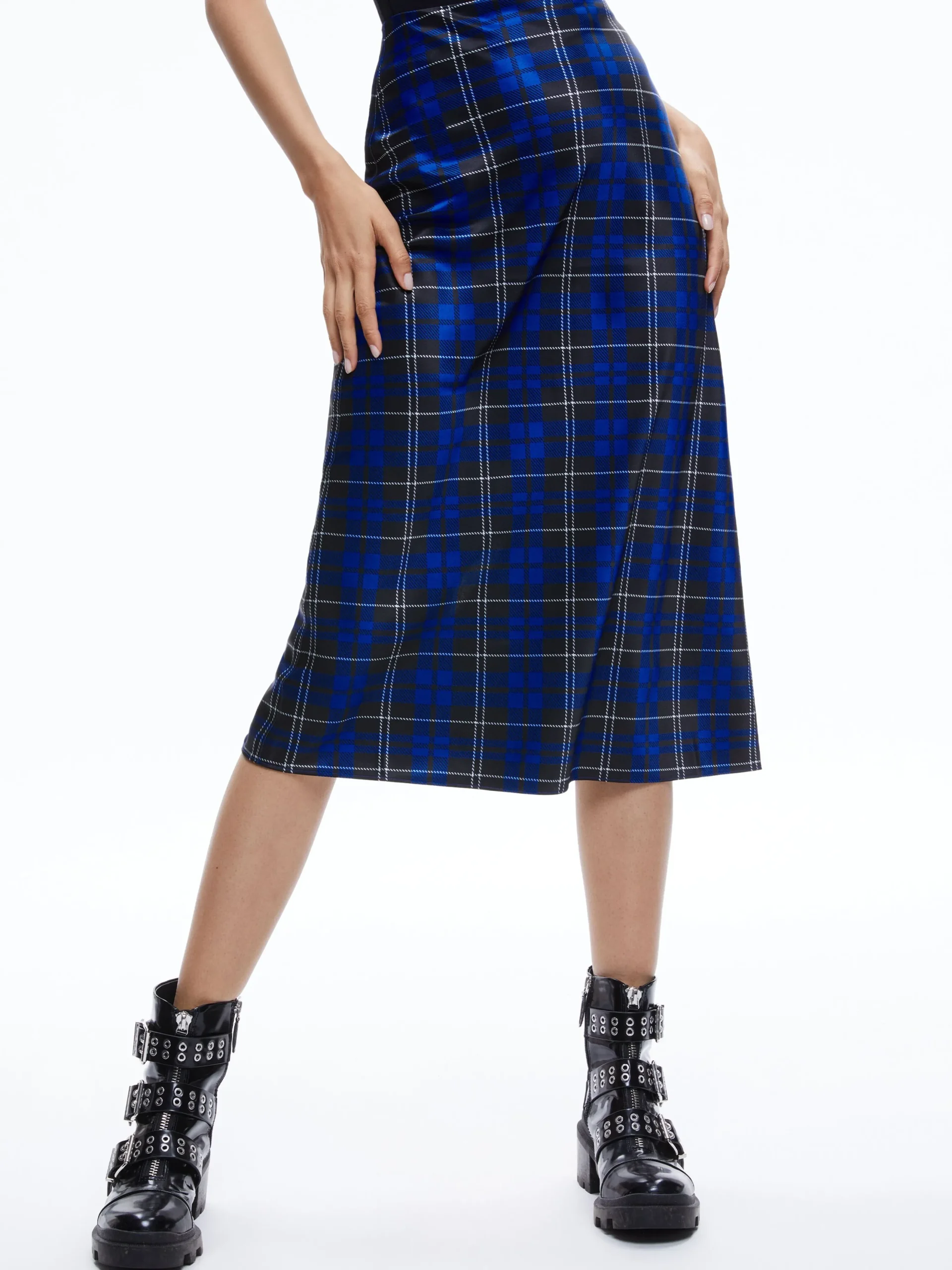 Alice and Olivia MATCHING SETS*ASHLEY OVERSIZED BLAZER + MAEVE MIDI SLIP SKIRT