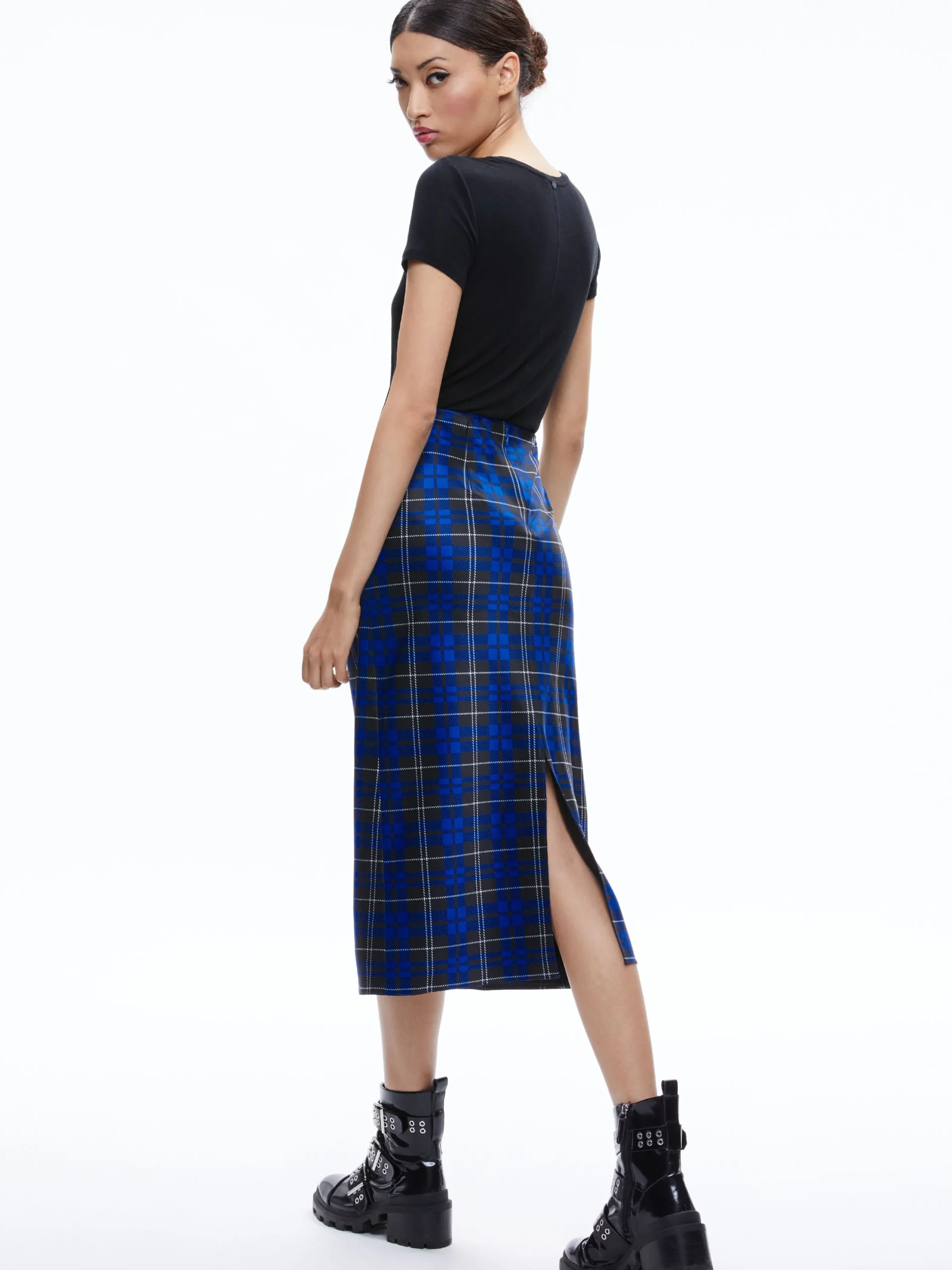 Alice and Olivia MATCHING SETS*ASHLEY OVERSIZED BLAZER + MAEVE MIDI SLIP SKIRT