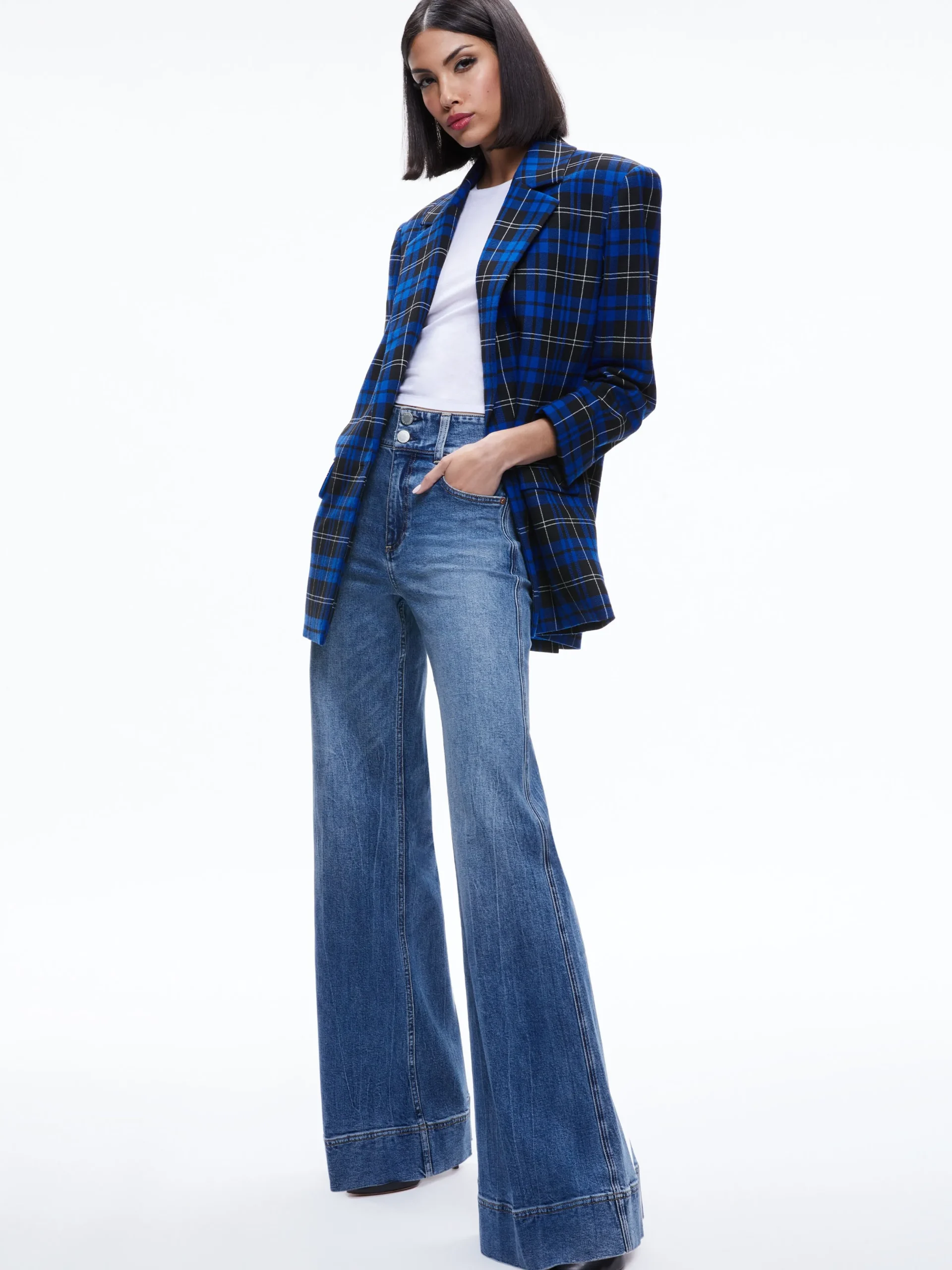 Alice and Olivia MATCHING SETS*ASHLEY OVERSIZED BLAZER + CADY HIGH WAISTED SHORT