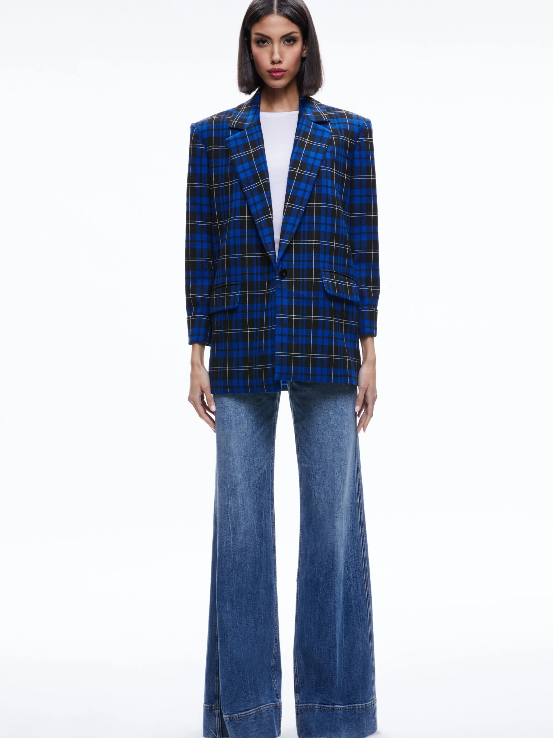 Alice and Olivia MATCHING SETS*ASHLEY OVERSIZED BLAZER + CADY HIGH WAISTED SHORT
