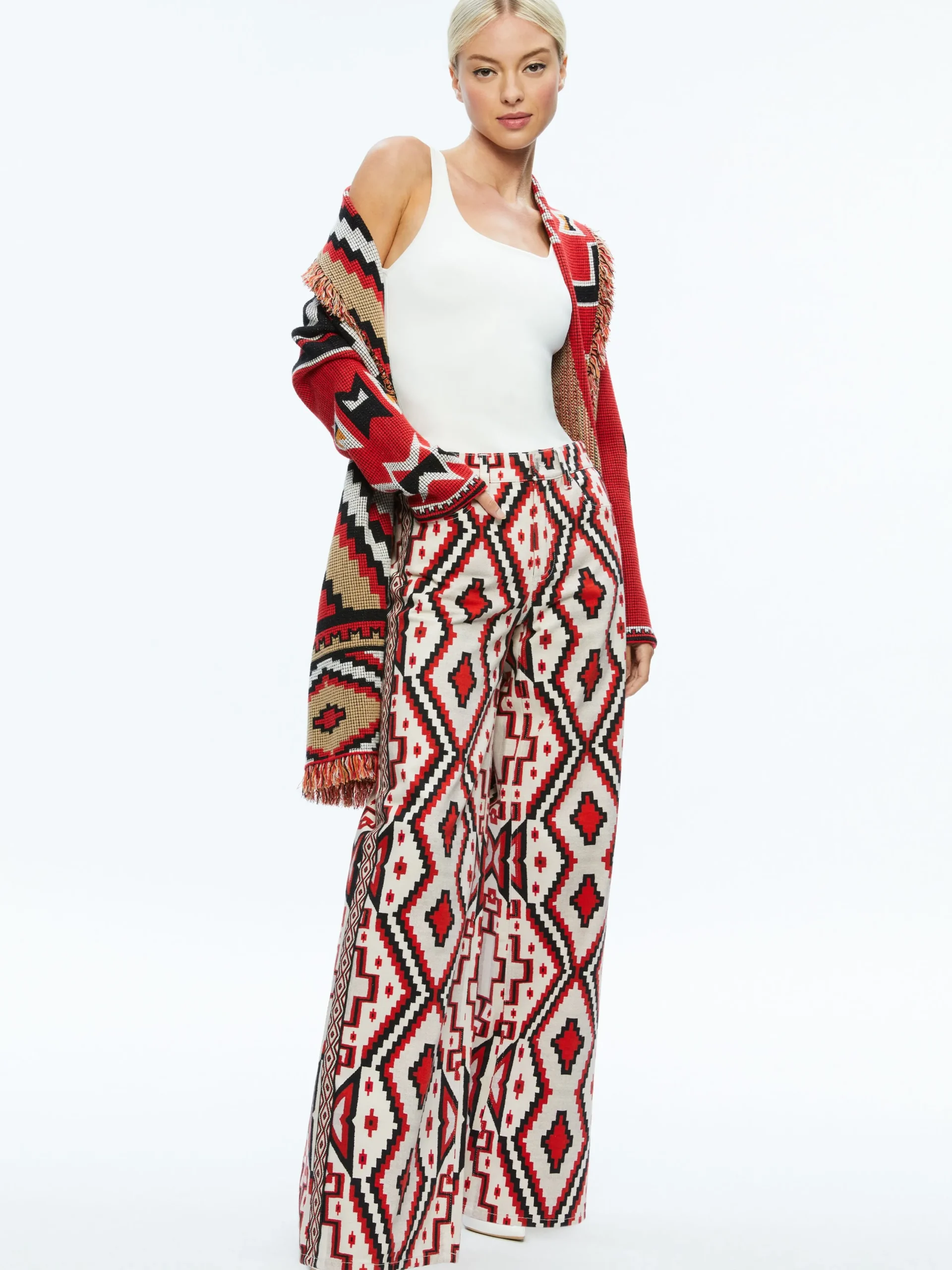 Alice and Olivia SWEATERS*ASTRID LONG CARDIGAN