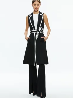 Alice and Olivia ESSENTIALS|THE WORKWEAR EDIT*AUBREY LONG TRENCH VEST