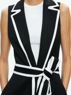 Alice and Olivia ESSENTIALS|THE WORKWEAR EDIT*AUBREY LONG TRENCH VEST