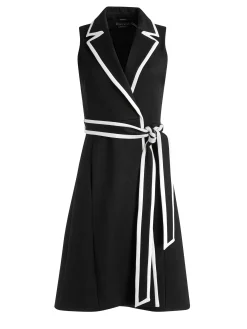 Alice and Olivia ESSENTIALS|THE WORKWEAR EDIT*AUBREY LONG TRENCH VEST