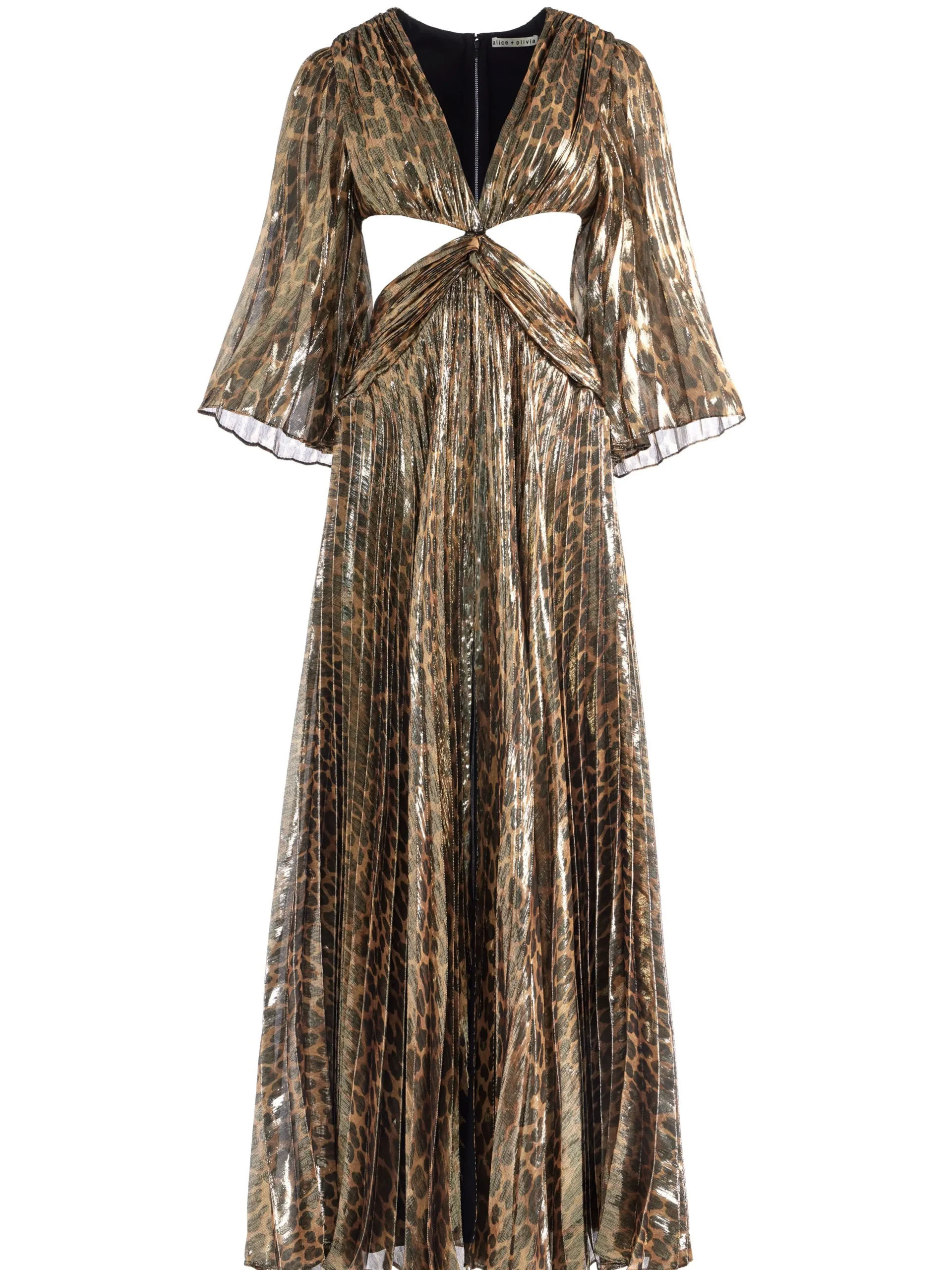 Alice and Olivia MAXI|DRESSES*BAHAMA V-NECK CUT OUT MAXI DRESS