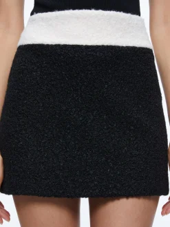 Alice and Olivia SKIRTS*BAILEY FUZZY KNIT MINI SKIRT