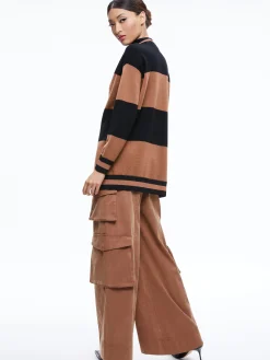 Alice and Olivia SWEATERS*BARRY OVERSIZED V-NECK CARDIGAN