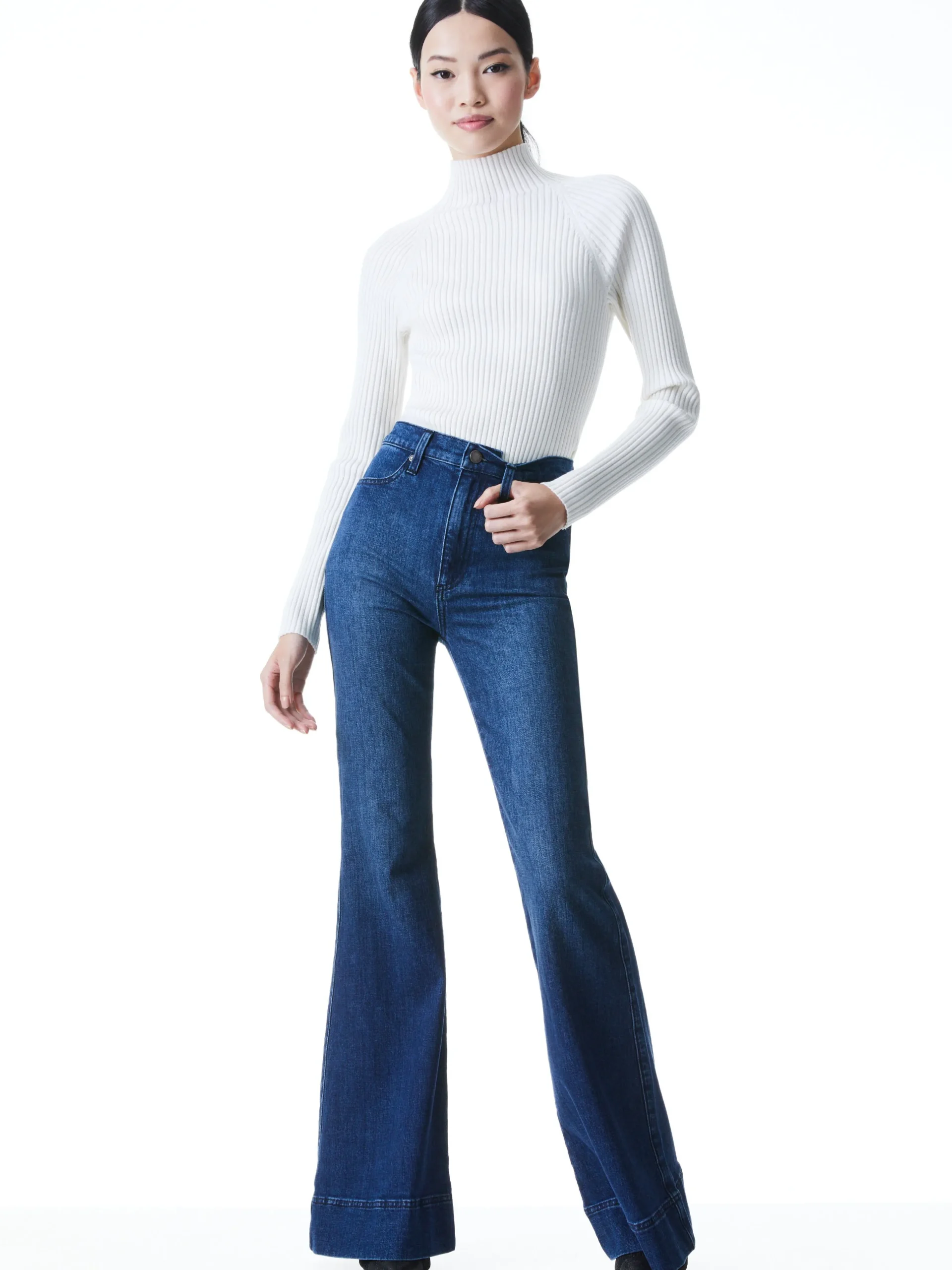 Alice and Olivia JEAN SHOP|ESSENTIALS*BEAUTIFUL HIGH RISE BELL