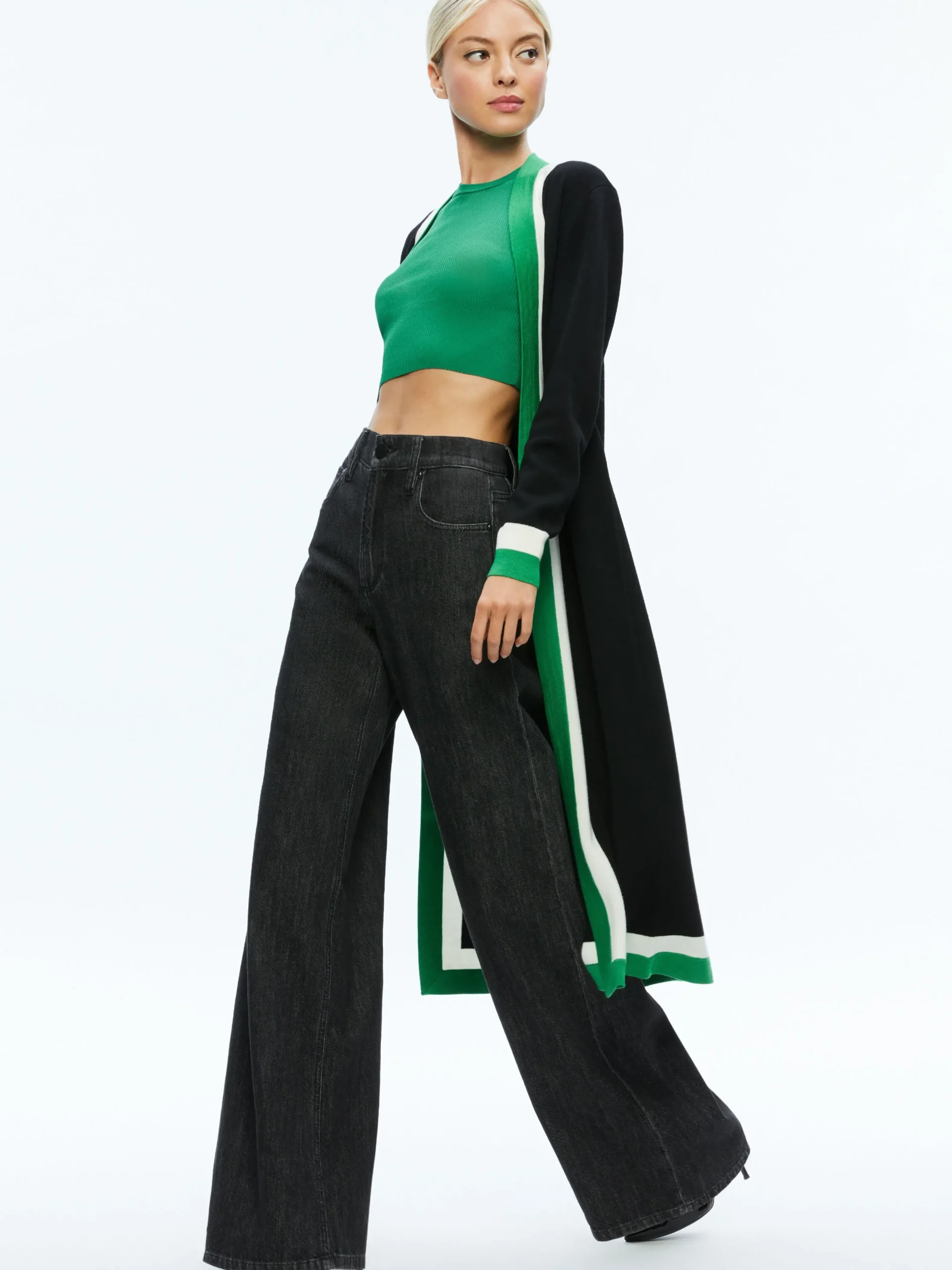 Alice and Olivia ESSENTIALS|SWEATERS*BRADFORD CARDIGAN