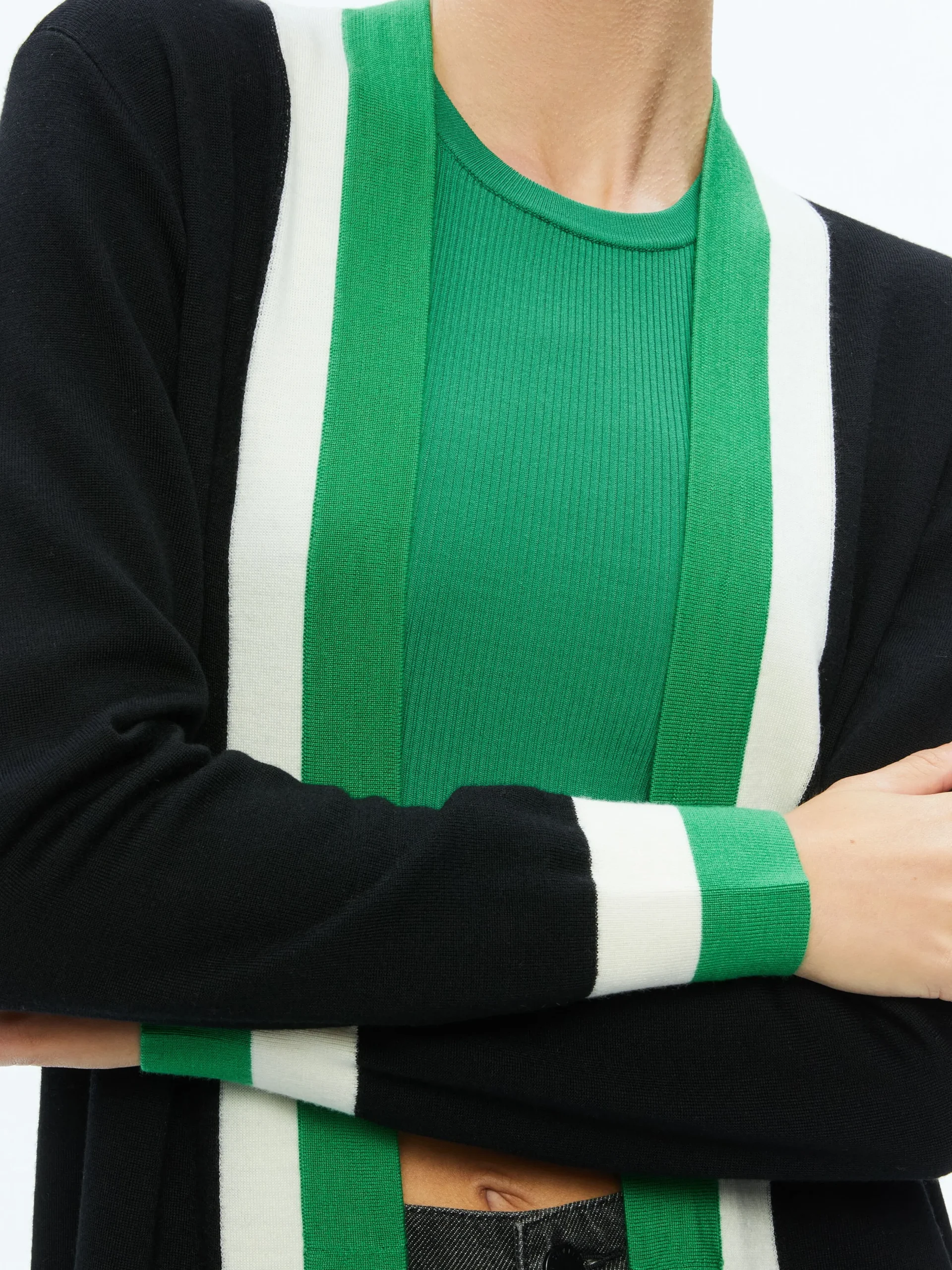 Alice and Olivia ESSENTIALS|SWEATERS*BRADFORD CARDIGAN