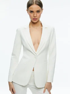 Alice and Olivia ESSENTIALS|SUITS*BREANN FITTED BLAZER