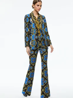 Alice and Olivia MATCHING SETS*BREANN FITTED BLAZER + TEENY FIT FLARE BOOTCUT PANT