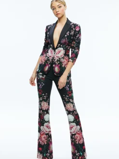 Alice and Olivia MATCHING SETS*BREANN LONG FITTED BLAZER + OLIVIA BOOTCUT PANT