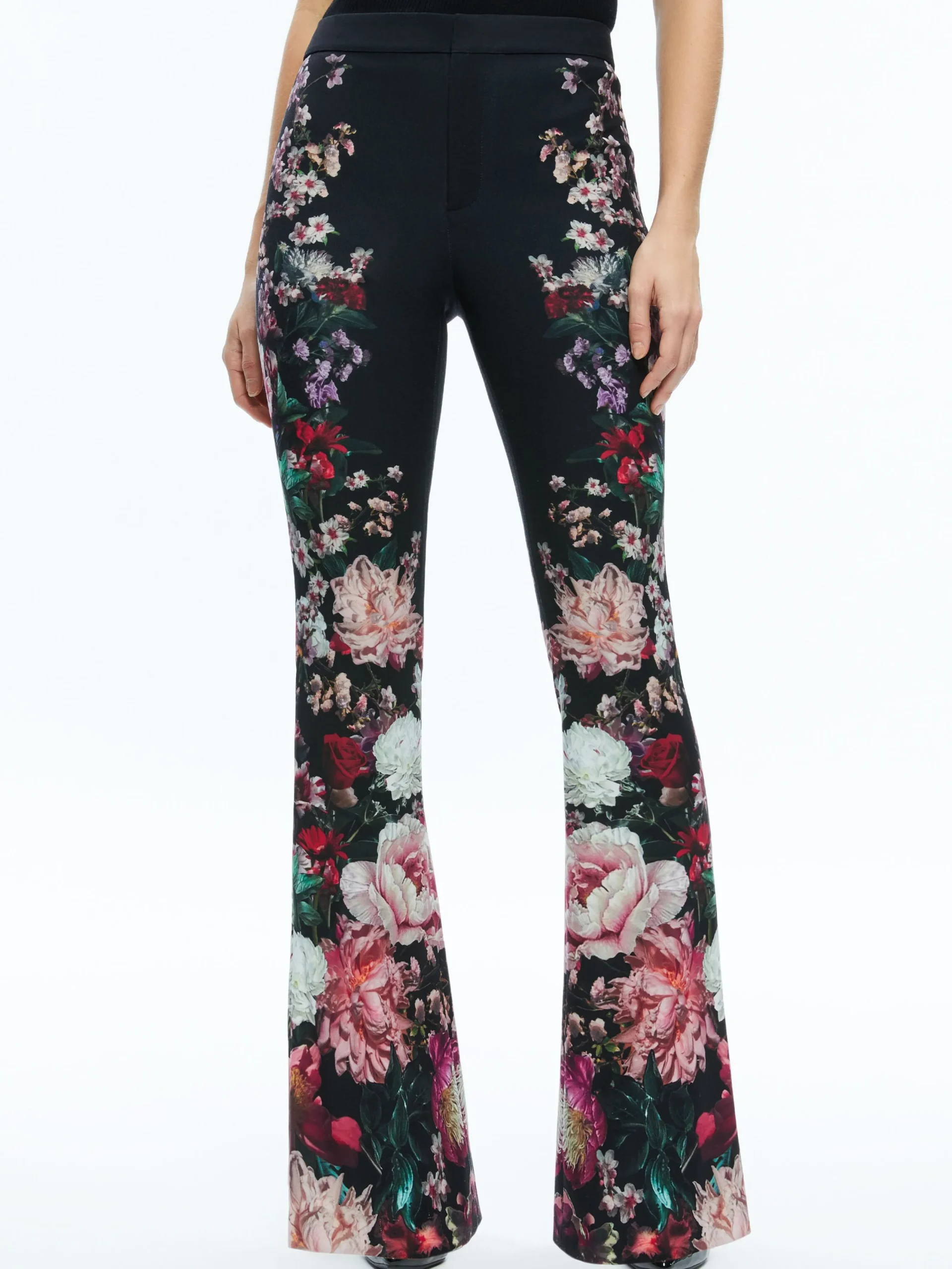 Alice and Olivia MATCHING SETS*BREANN LONG FITTED BLAZER + OLIVIA BOOTCUT PANT