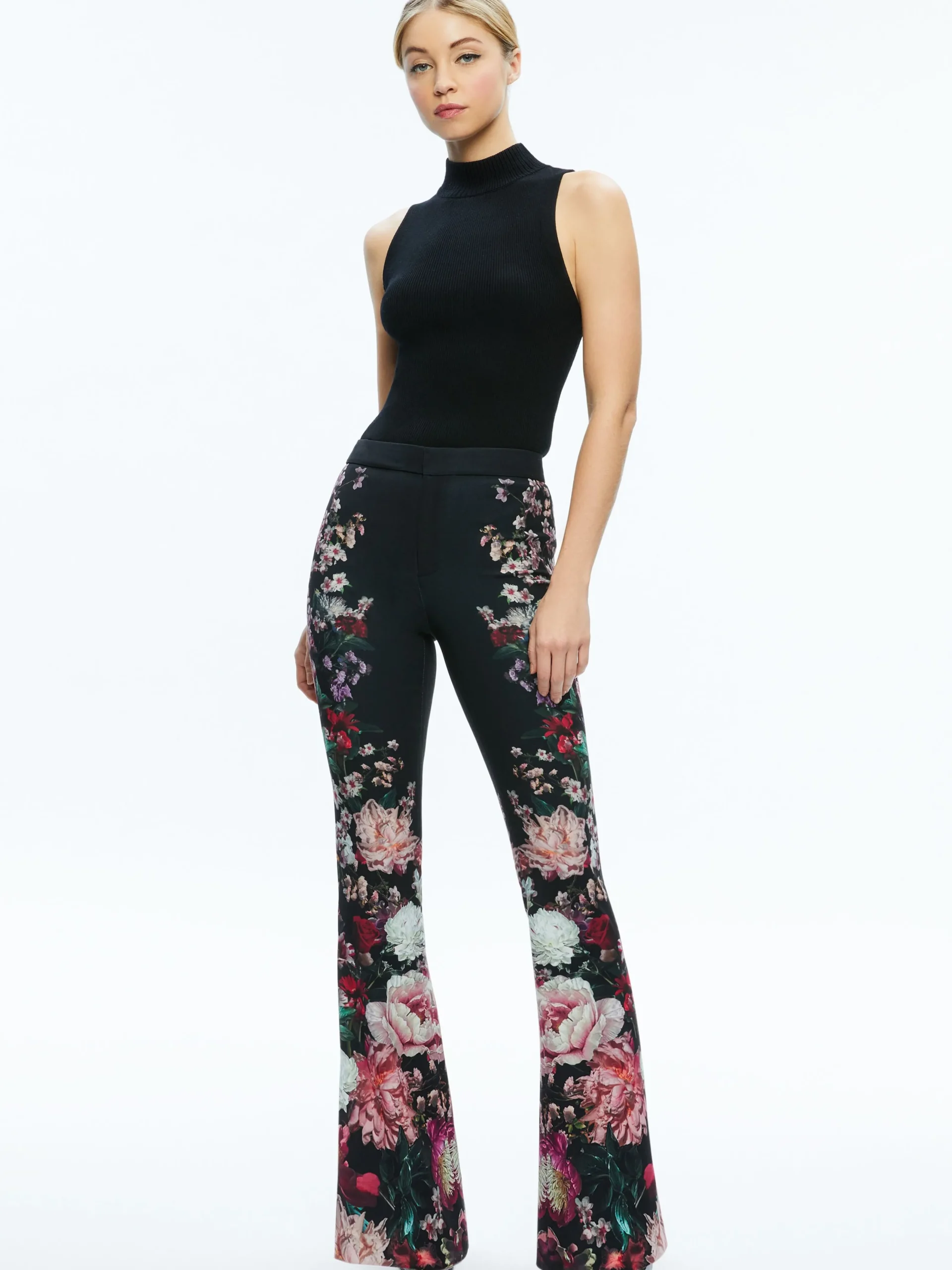 Alice and Olivia MATCHING SETS*BREANN LONG FITTED BLAZER + OLIVIA BOOTCUT PANT