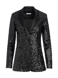 Alice and Olivia MATCHING SETS*BREANN SEQUIN FITTED BLAZER + LARA SEQUIN BOOTCUT PANT