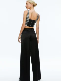 Alice and Olivia MATCHING SETS*BRESLIN CORSET TOP + DONALD SIDE BUTTON SKIRT