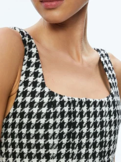 Alice and Olivia MATCHING SETS*BRESLIN CORSET TOP + DONALD SIDE BUTTON SKIRT